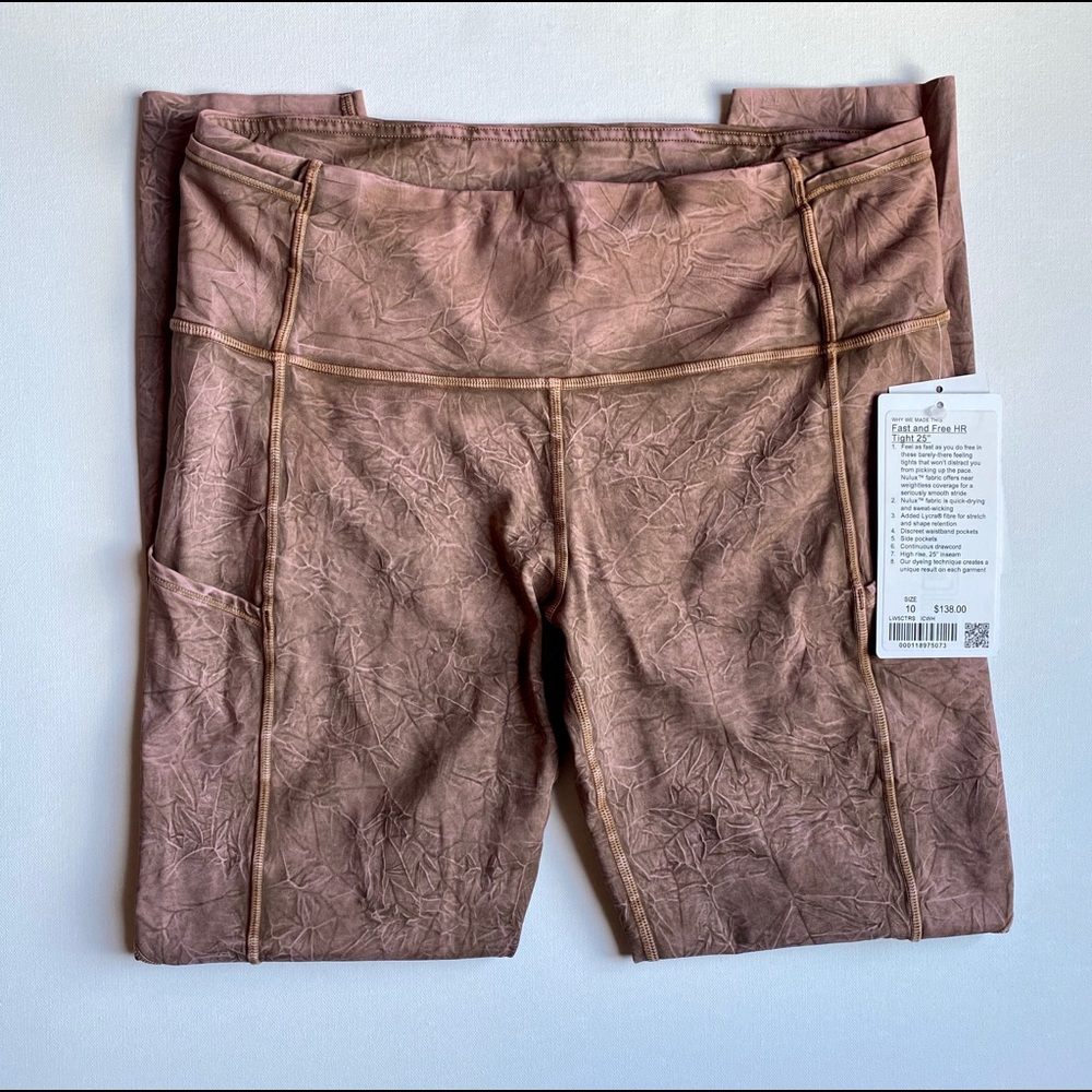 SOLD - NWT Lululemon Fast and Free HR Tight 25” - Picture 6 of 7